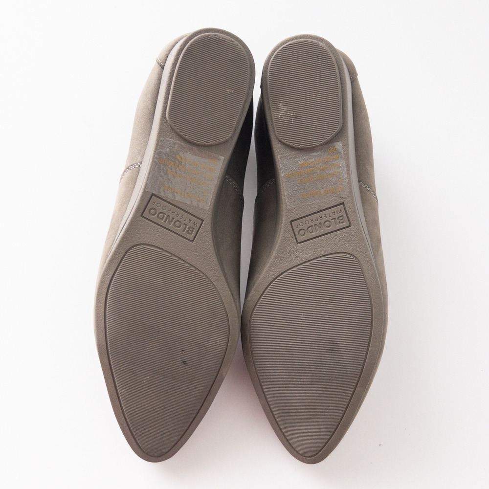 Blondo Waterproof Etta Wedge Almond Toe Pump in Fallen Rock Nubuck Size 8 - Picture 6 of 9